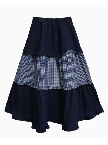 Mesh stitch top and skirt