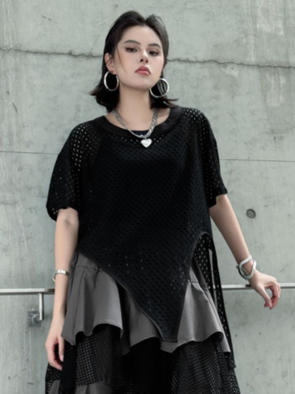 メッシュフロントカットトップ