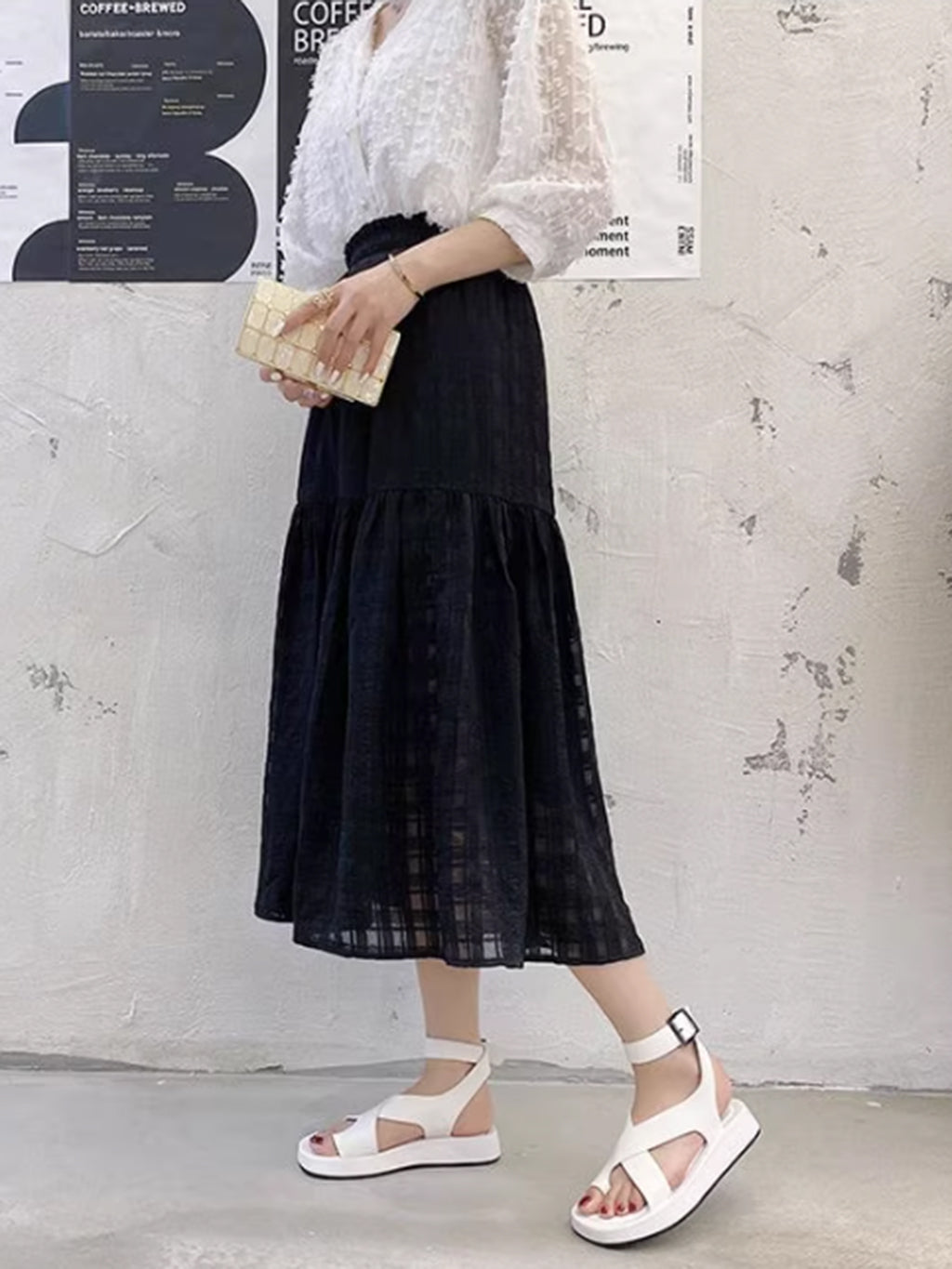 Cross strap sole sandals