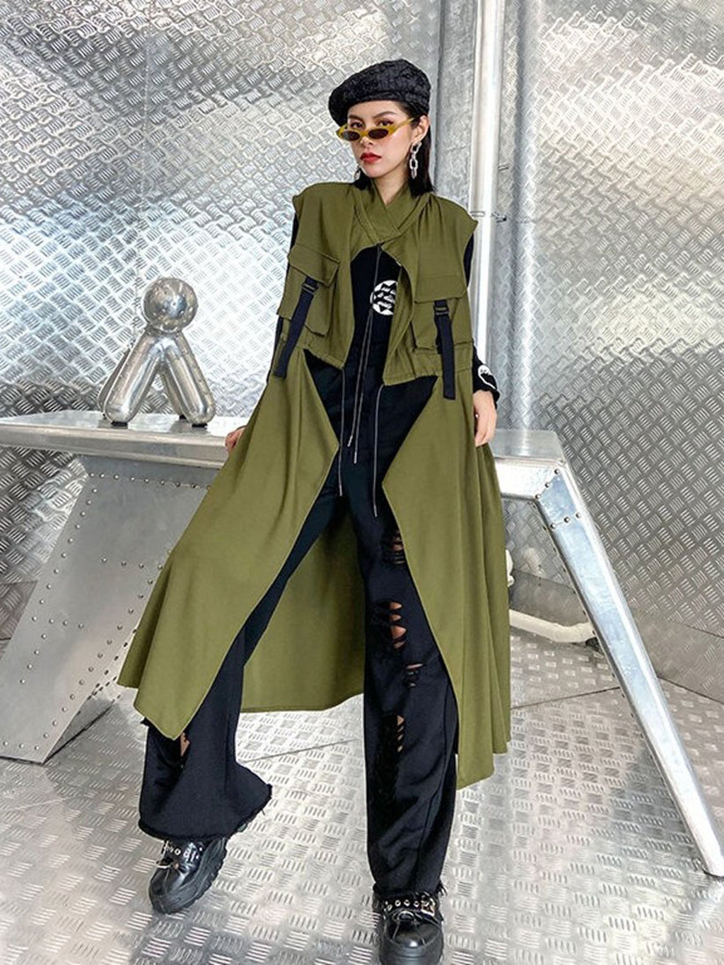 Lilita Lime Long Gilet