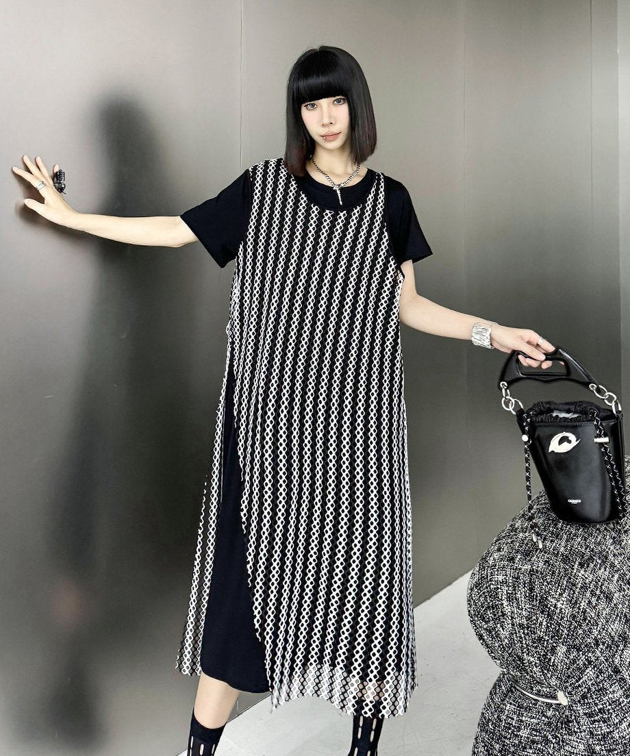 Mesh layered dress