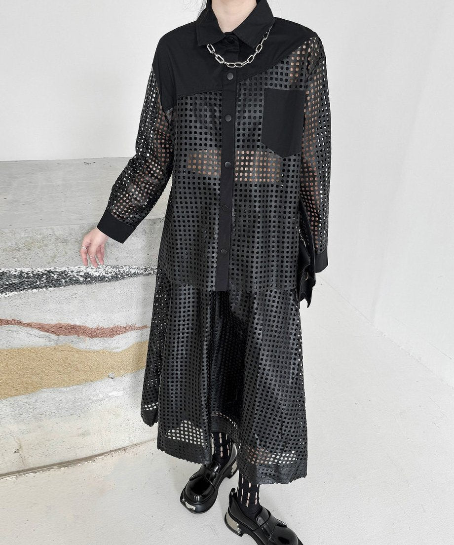 laser cut blouse