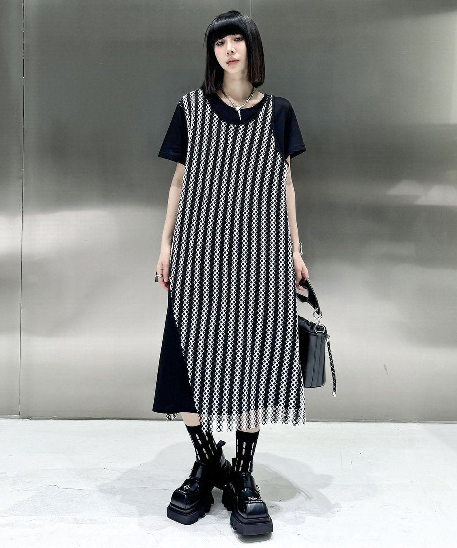 Mesh layered dress