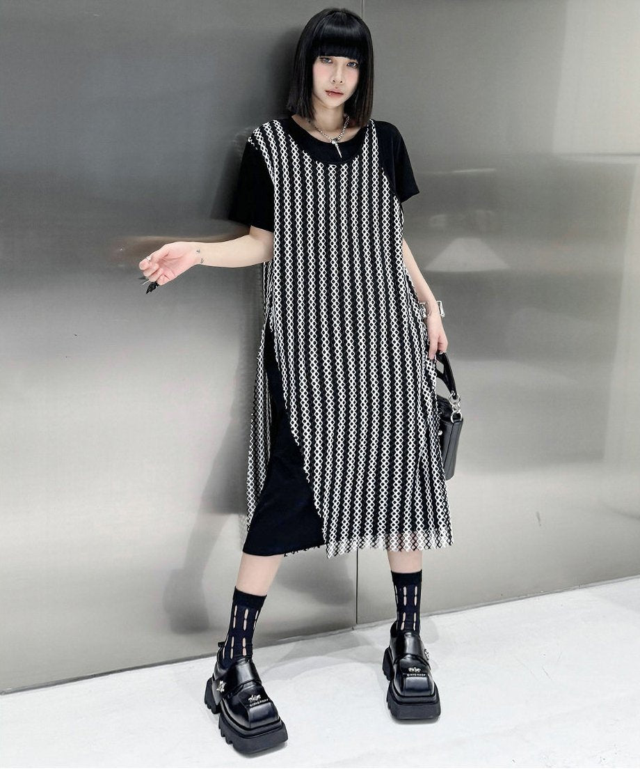 Mesh layered dress