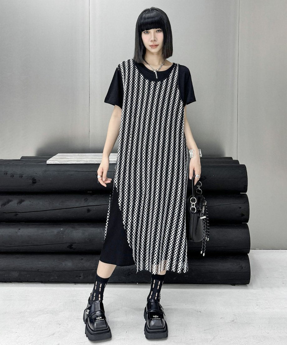 Mesh layered dress