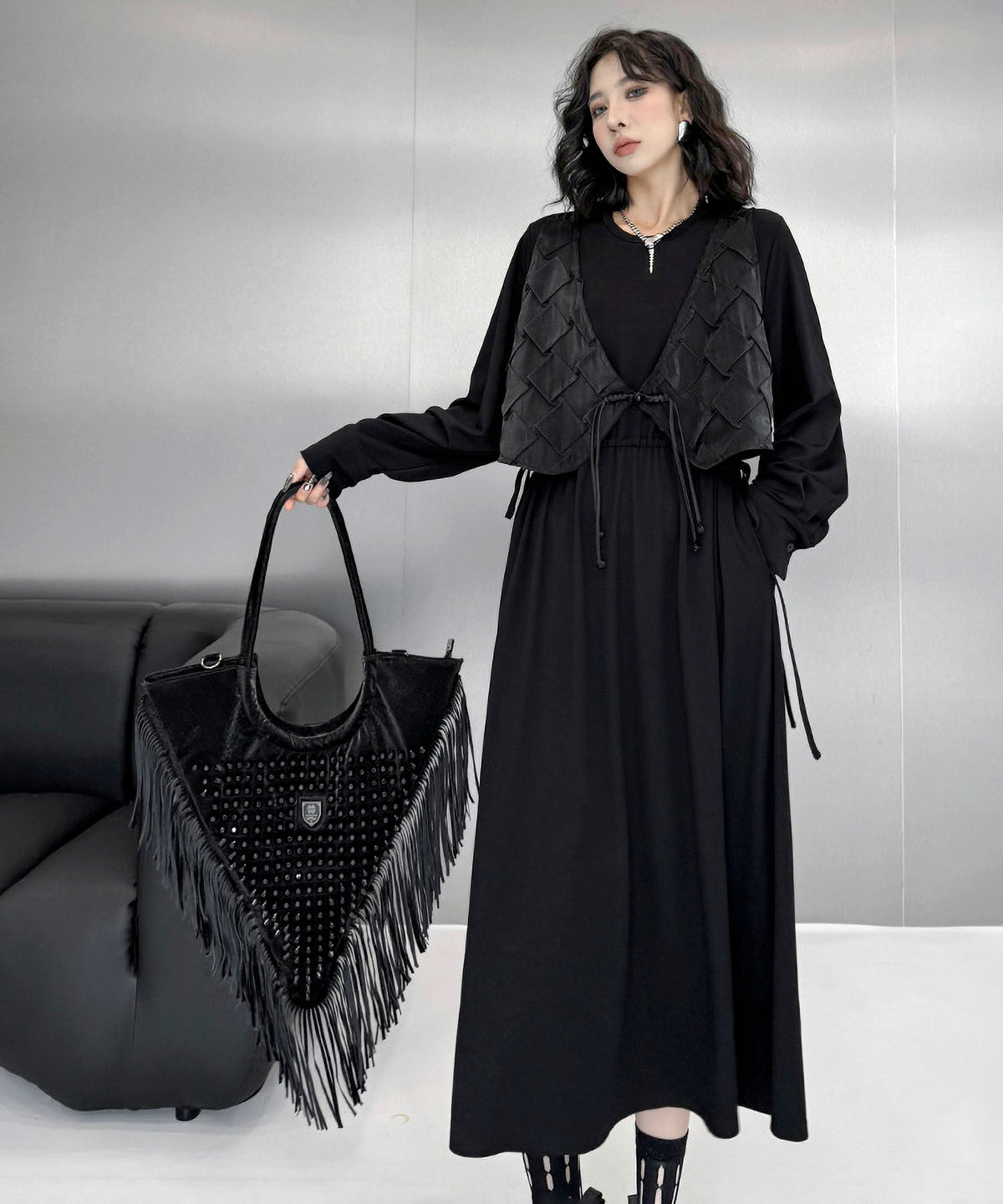 Tassel Triangle Bag