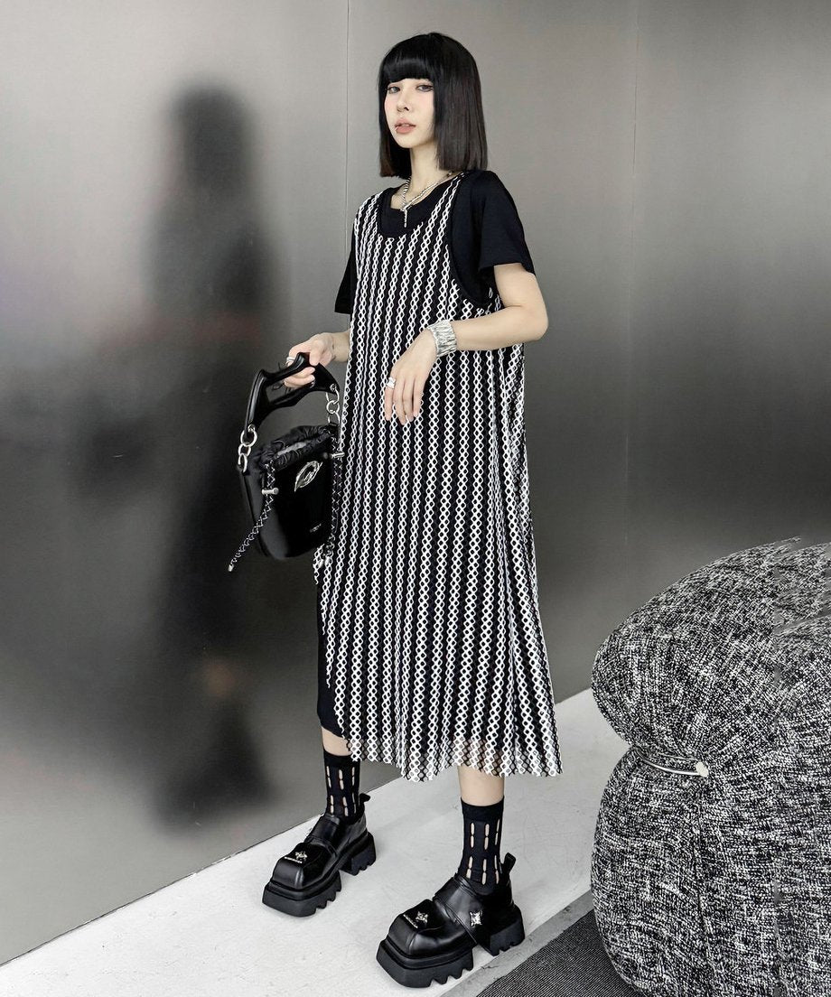 Mesh layered dress