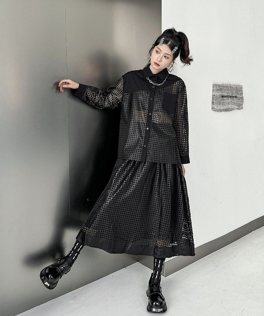 laser cut blouse