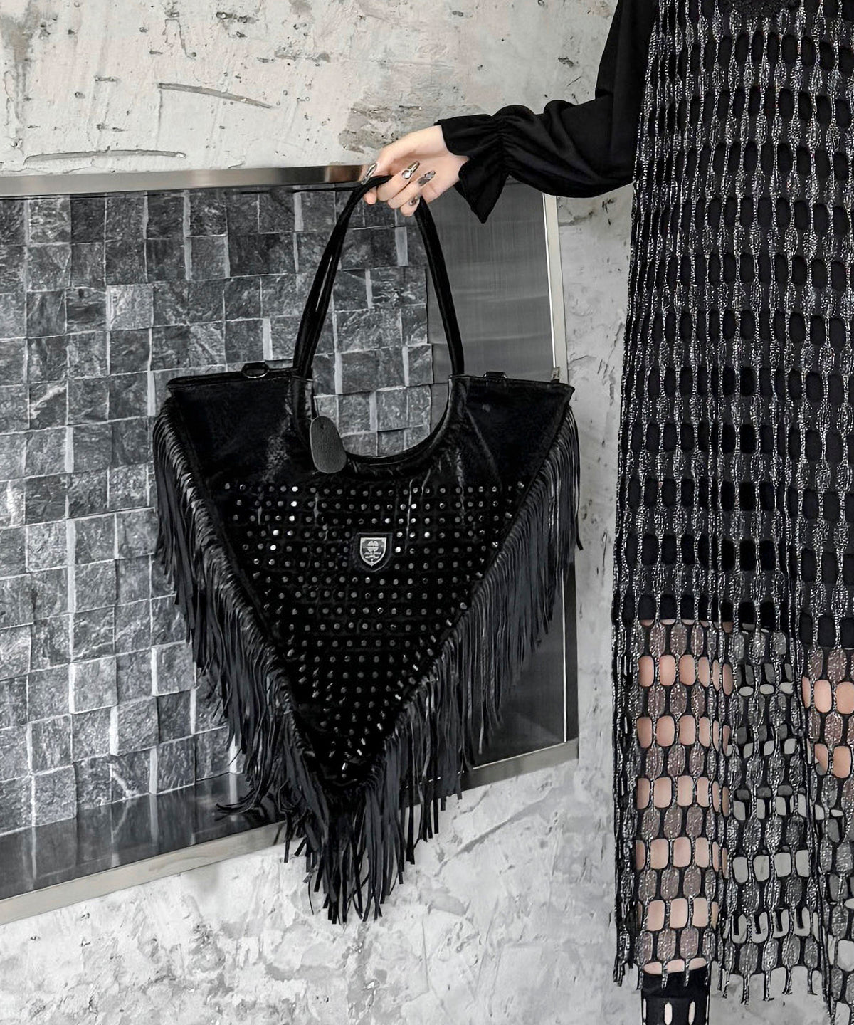 Tassel Triangle Bag