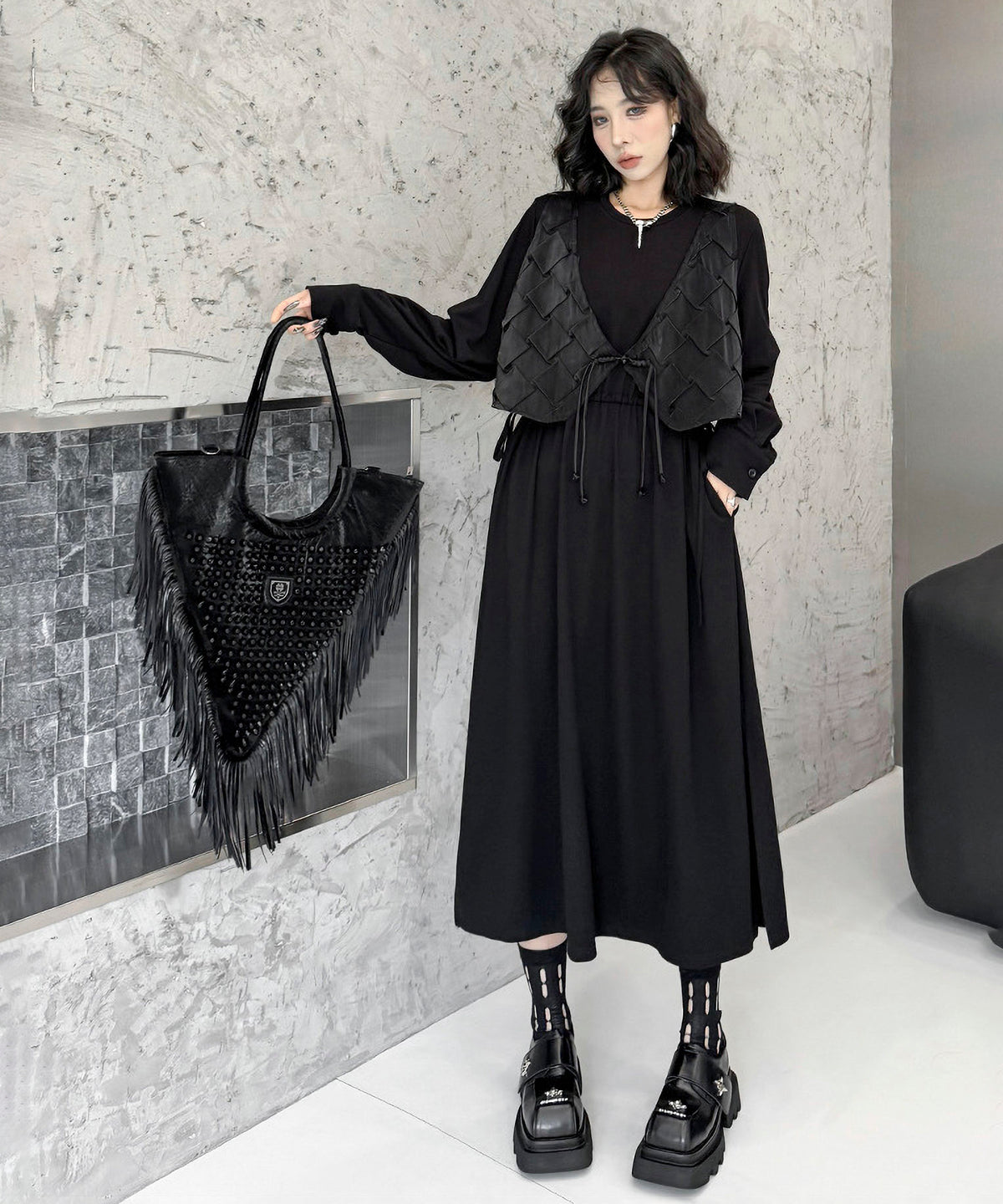 Tassel Triangle Bag
