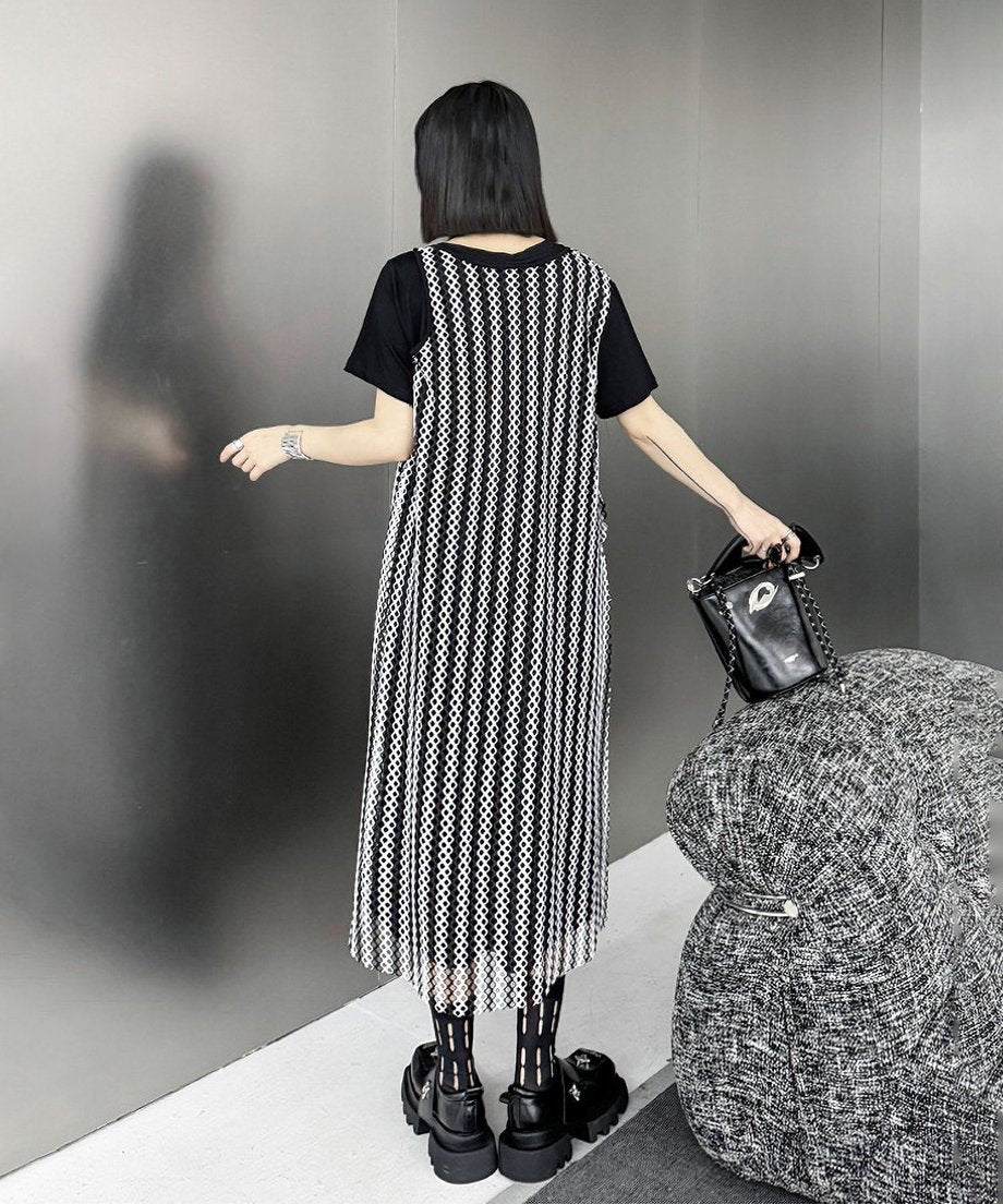 Mesh layered dress