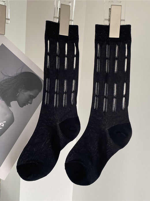 Mid-Tube Hole Socks