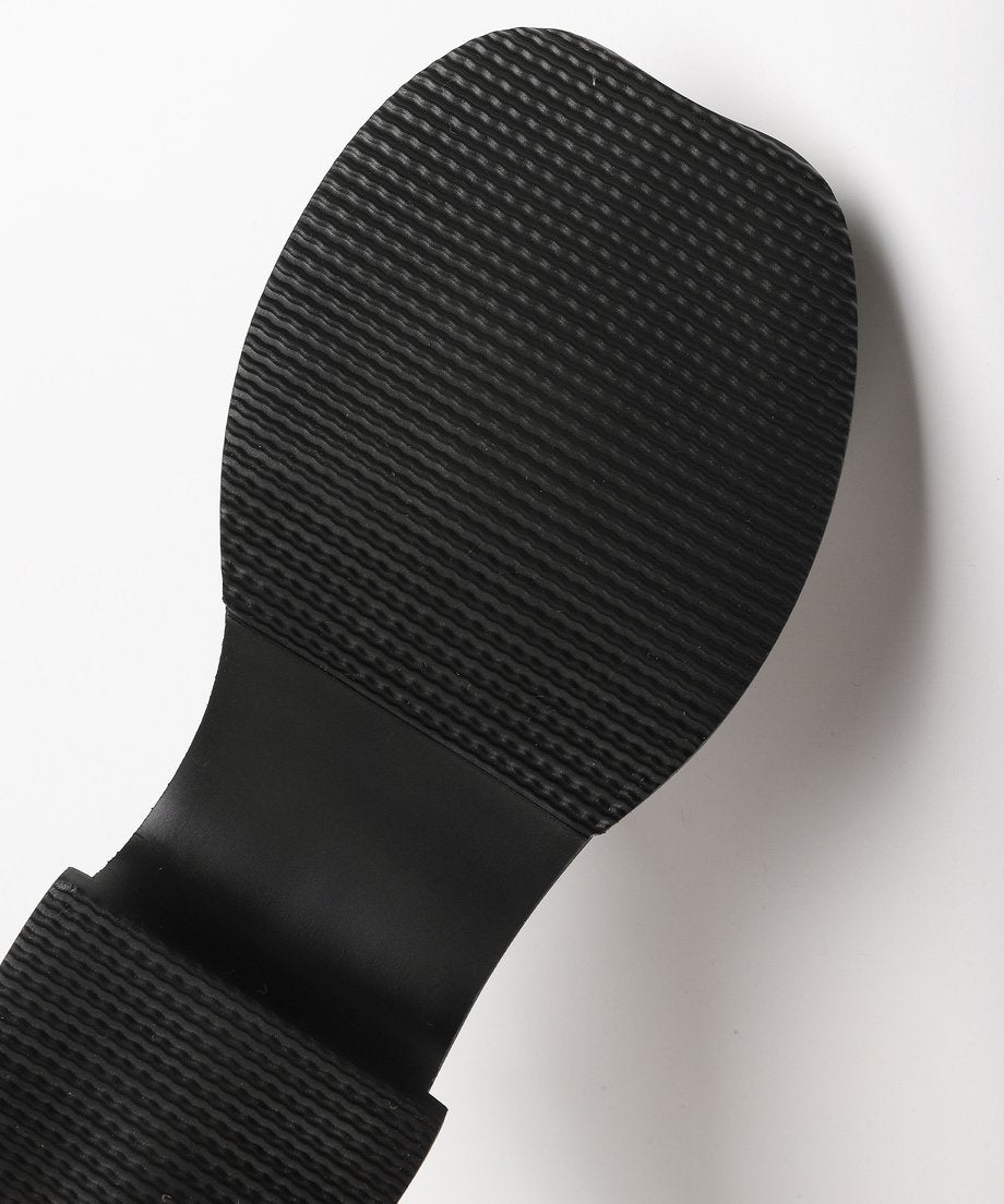 Metal Plate Platform Loafers