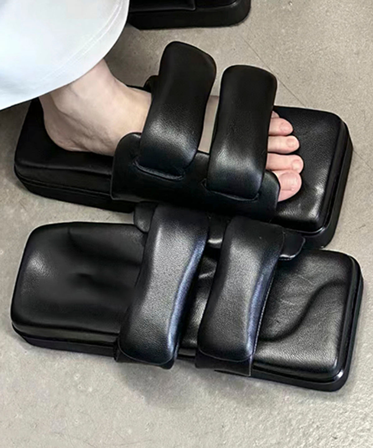 Square sole sandals